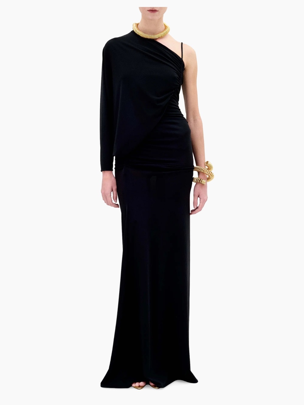 Silvia Tcherassi Shiri Jersey One-Shoulder Gown Size Medium NWT